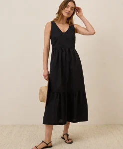 Organic Canopy Linen Blend Easy Tank Dress
