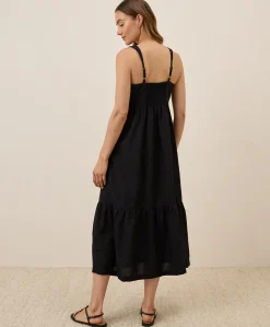 Organic Canopy Linen Blend Easy Tank Dress