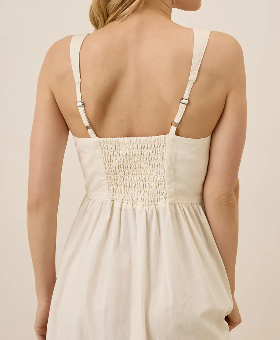 Organic Canopy Linen Blend Easy Tank Dress