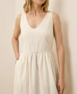 Organic Canopy Linen Blend Easy Tank Dress