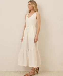 Organic Canopy Linen Blend Easy Tank Dress