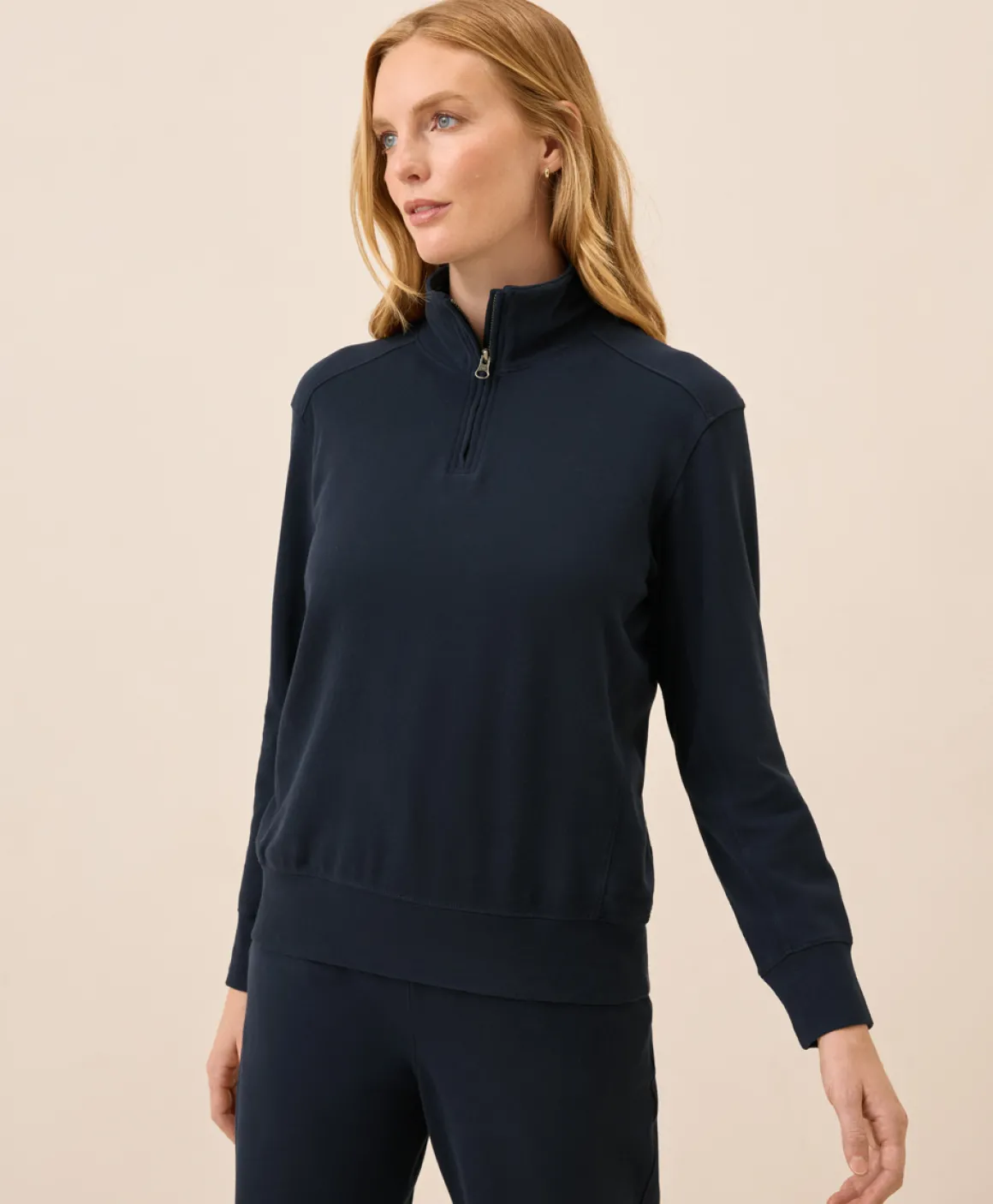 Organic Cloudknit Quarter Zip