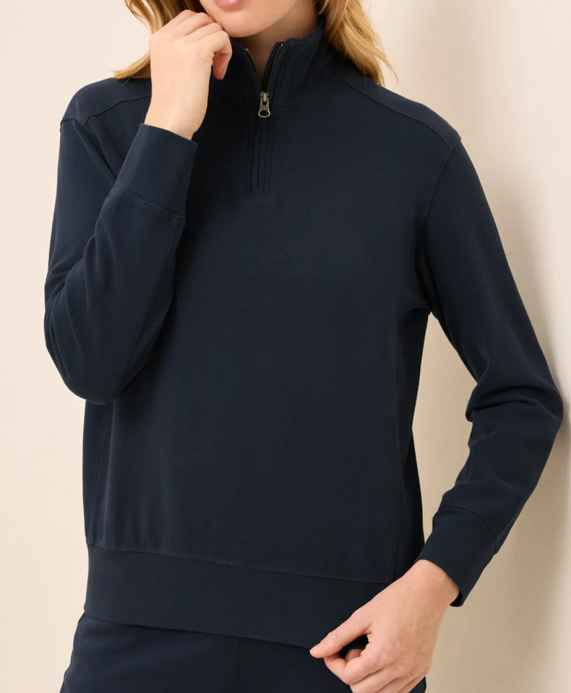 Organic Cloudknit Quarter Zip