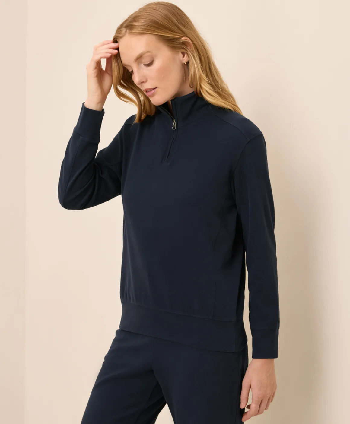 Organic Cloudknit Quarter Zip