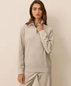 Organic Cloudknit Quarter Zip