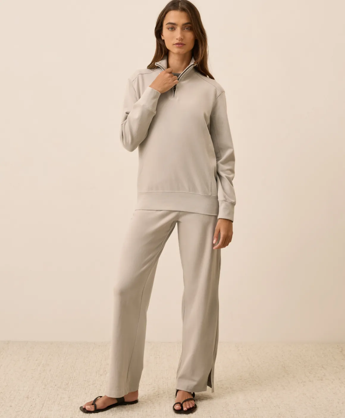 Organic Cloudknit Quarter Zip