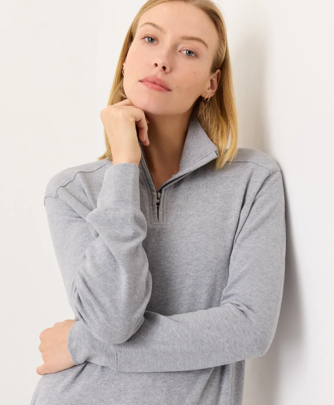 Organic Cloudknit Quarter Zip