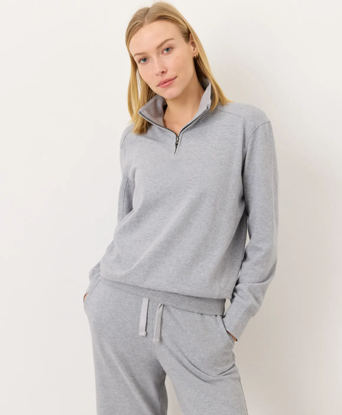 Organic Cloudknit Quarter Zip