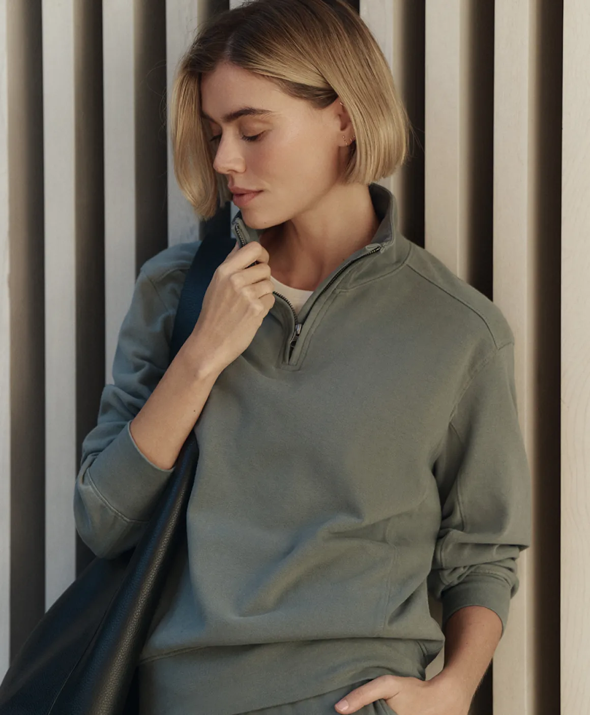 Organic Cloudknit Quarter Zip