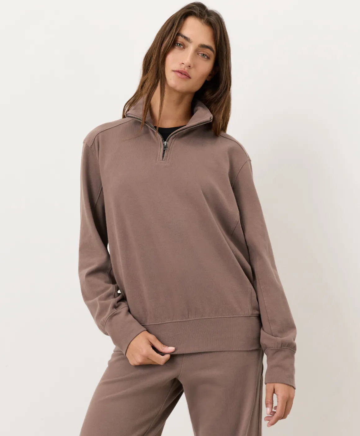 Organic Cloudknit Quarter Zip