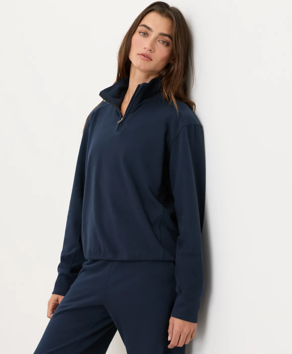 Organic Cloudknit Quarter Zip