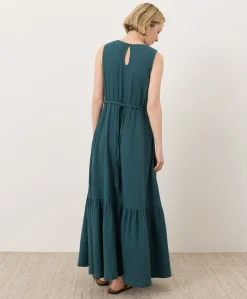 Organic Coastal Double Gauze Beach To Brunch Maxi Dress