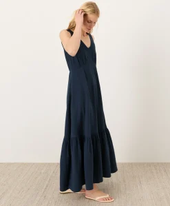 Organic Coastal Double Gauze Beach To Brunch Maxi Dress
