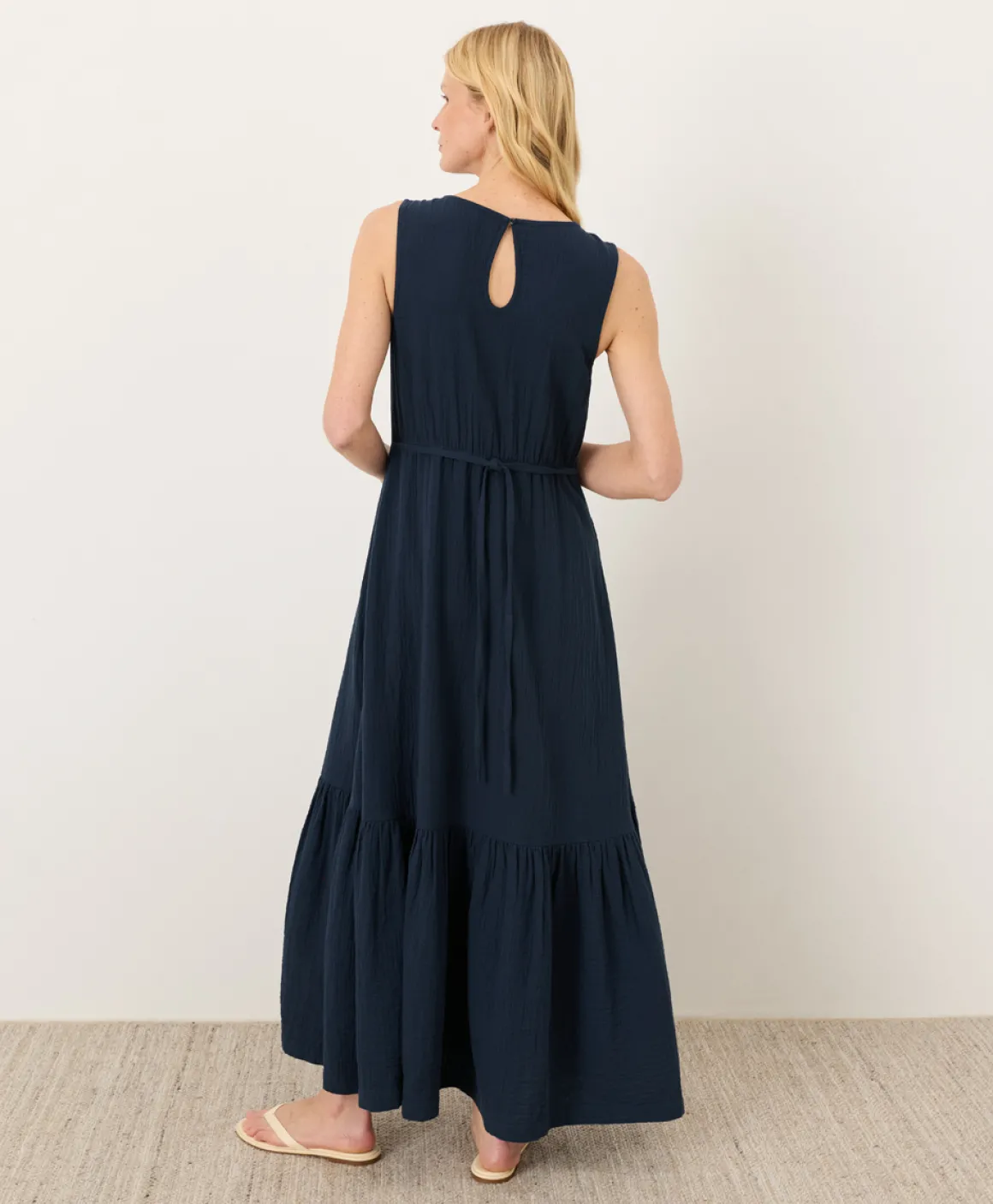 Organic Coastal Double Gauze Beach To Brunch Maxi Dress