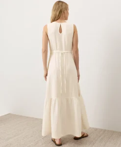 Organic Coastal Double Gauze Beach To Brunch Maxi Dress