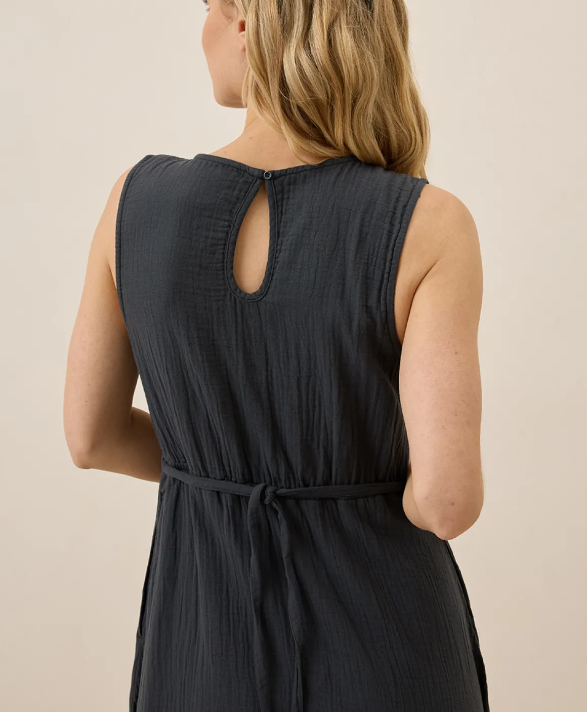 Organic Coastal Double Gauze Beach To Brunch Maxi Dress
