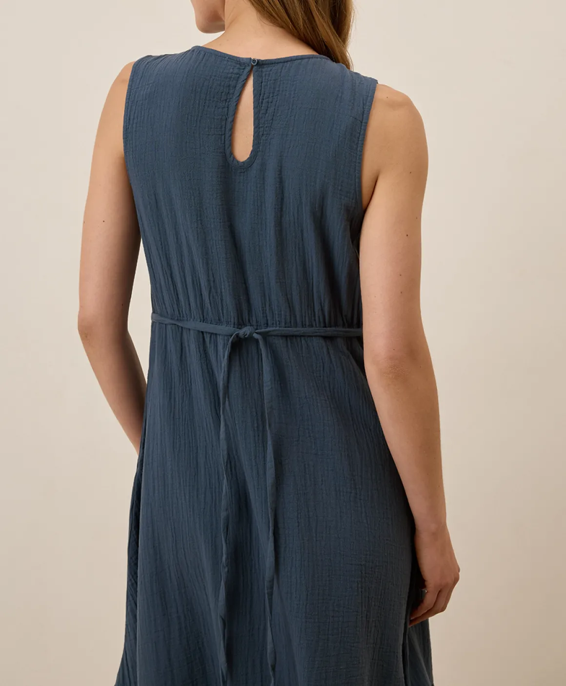 Organic Coastal Double Gauze Beach To Brunch Maxi Dress