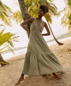 Organic Coastal Double Gauze Beach To Brunch Maxi Dress
