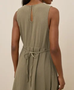 Organic Coastal Double Gauze Beach To Brunch Maxi Dress