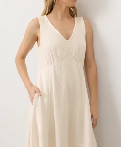 Organic Coastal Double Gauze Beach To Brunch Maxi Dress
