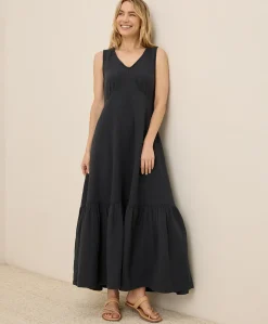 Organic Coastal Double Gauze Beach To Brunch Maxi Dress