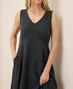 Organic Coastal Double Gauze Beach To Brunch Maxi Dress