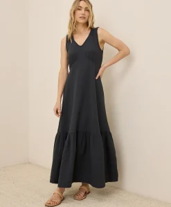 Organic Coastal Double Gauze Beach To Brunch Maxi Dress
