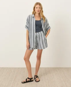 Organic Coastal Double Gauze Curved Hem Short