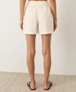 Organic Coastal Double Gauze Curved Hem Short