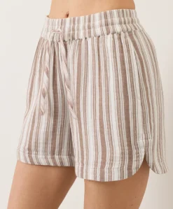 Organic Coastal Double Gauze Curved Hem Short