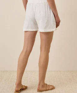 Organic Coastal Double Gauze Curved Hem Short