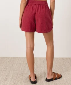 Organic Coastal Double Gauze Curved Hem Short