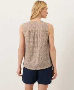 Organic Coastal Double Gauze Henley Tank