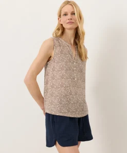 Organic Coastal Double Gauze Henley Tank