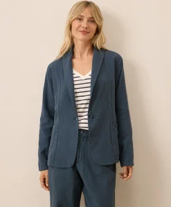 Organic Coastal Double Gauze Lined Easy Jacket