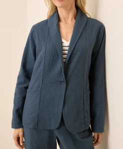Organic Coastal Double Gauze Lined Easy Jacket