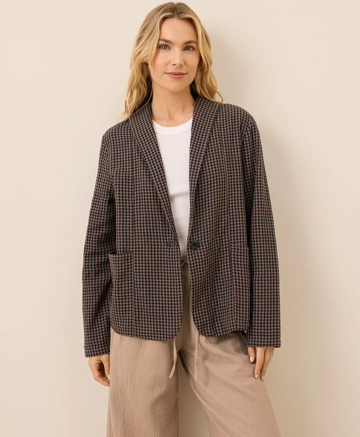 Organic Coastal Double Gauze Lined Easy Jacket