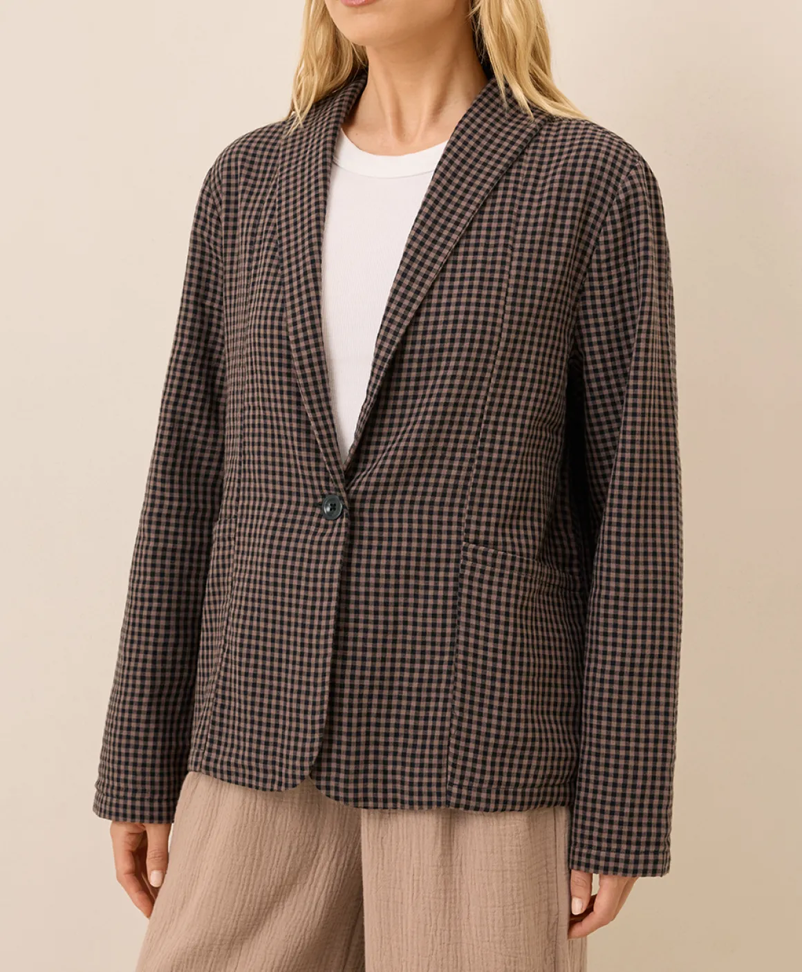 Organic Coastal Double Gauze Lined Easy Jacket