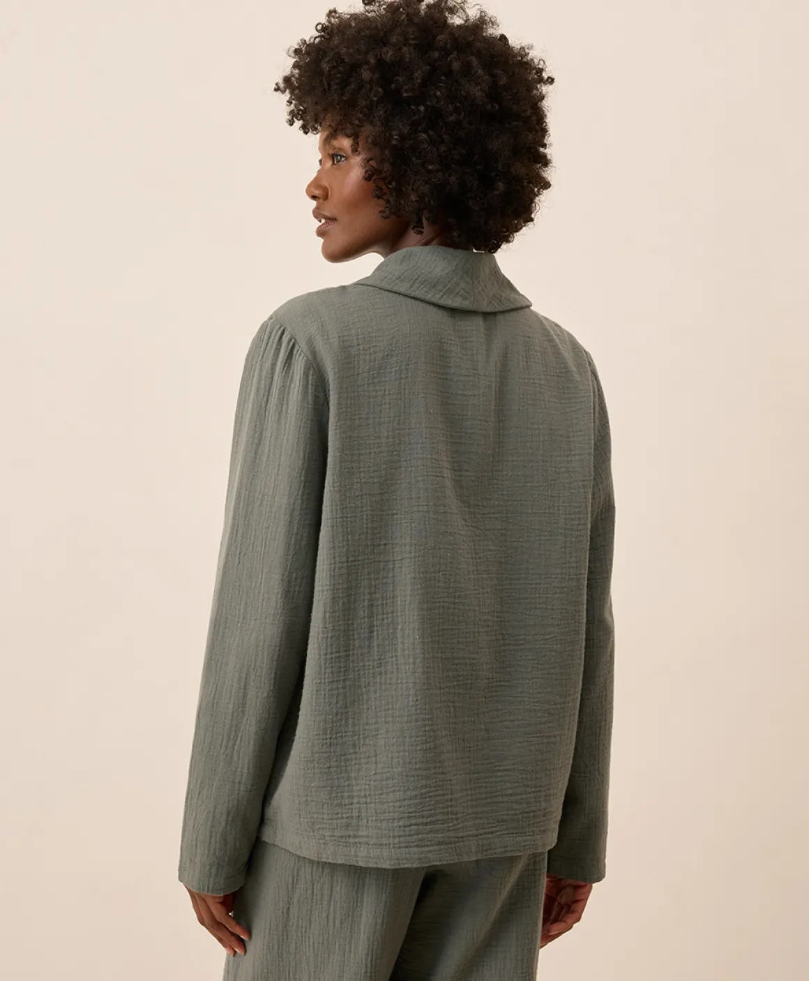 Organic Coastal Double Gauze Lined Easy Jacket