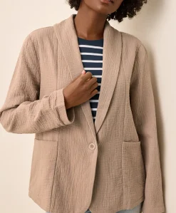 Organic Coastal Double Gauze Lined Easy Jacket