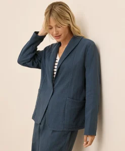 Organic Coastal Double Gauze Lined Easy Jacket