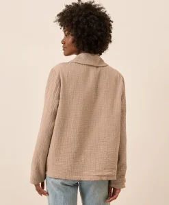 Organic Coastal Double Gauze Lined Easy Jacket