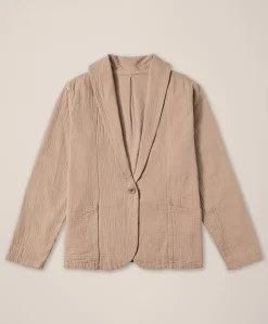 Organic Coastal Double Gauze Lined Easy Jacket