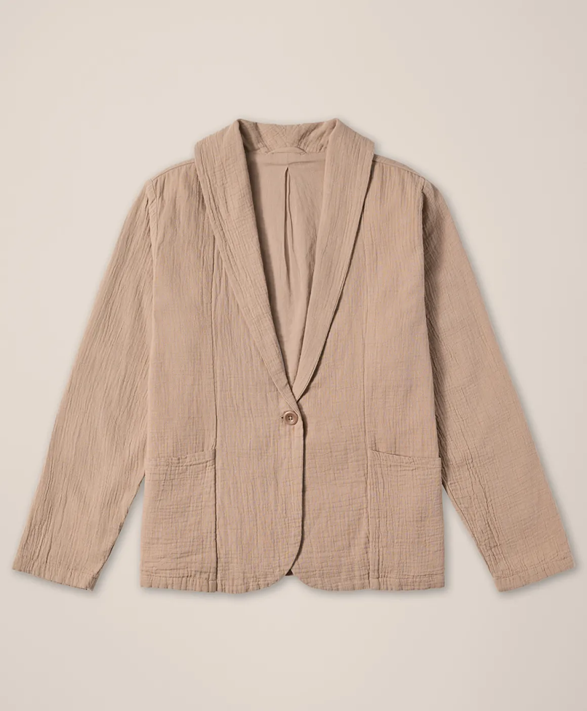 Organic Coastal Double Gauze Lined Easy Jacket