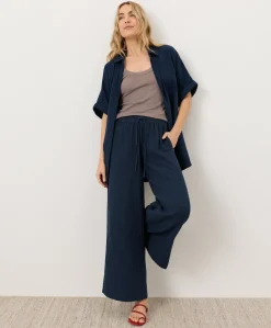 Organic Coastal Double Gauze Oversized Shirt