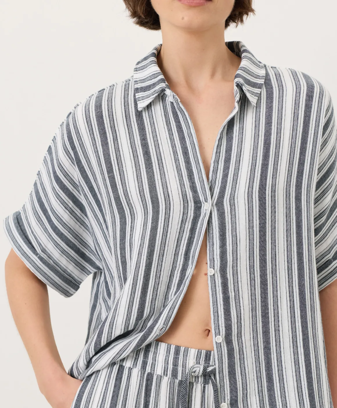 Organic Coastal Double Gauze Oversized Shirt