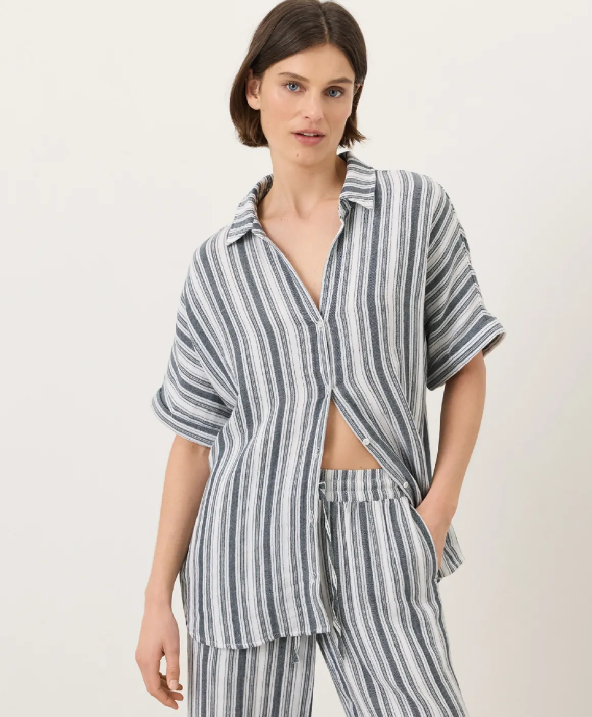 Organic Coastal Double Gauze Oversized Shirt
