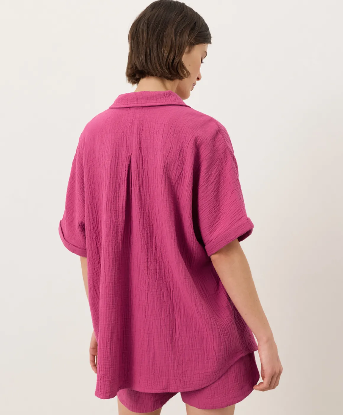 Organic Coastal Double Gauze Oversized Shirt