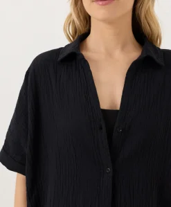 Organic Coastal Double Gauze Oversized Shirt