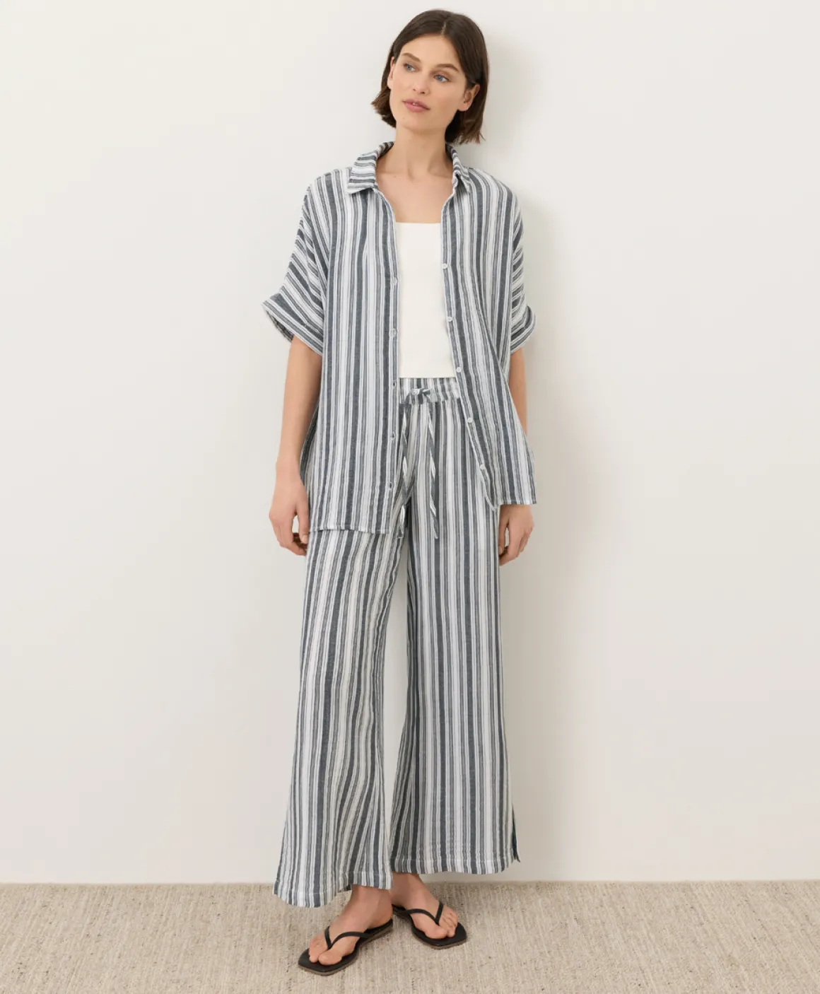 Organic Coastal Double Gauze Oversized Shirt